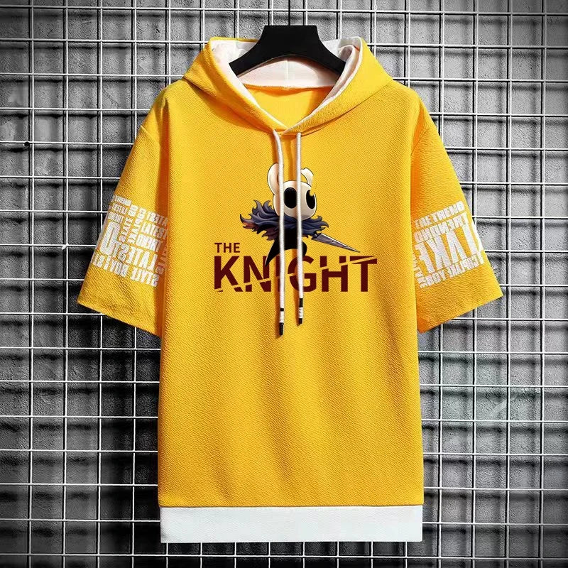 Winter Men's Hooded Graphic T-Shirt - Anime Streetwear Tee