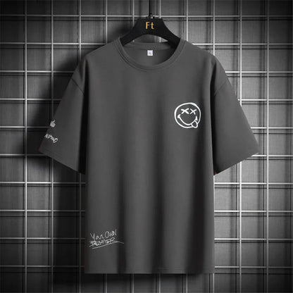 Men's Streetwear T-Shirt - Summer Casual Short Sleeve Top