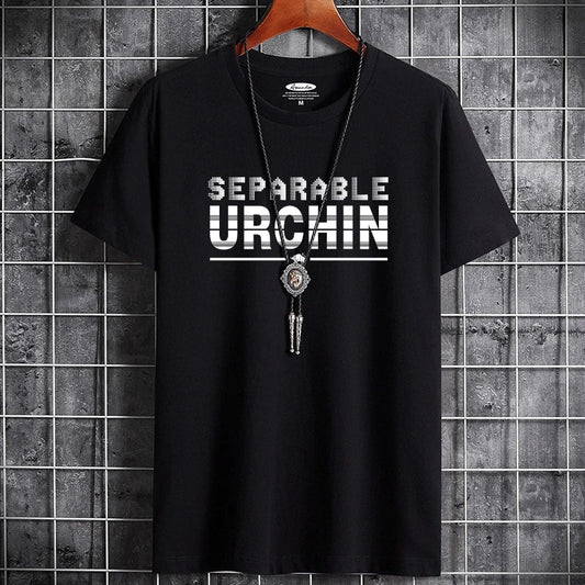 Men's Summer Cotton T-Shirt - Loose Fit Breathable Print Tee