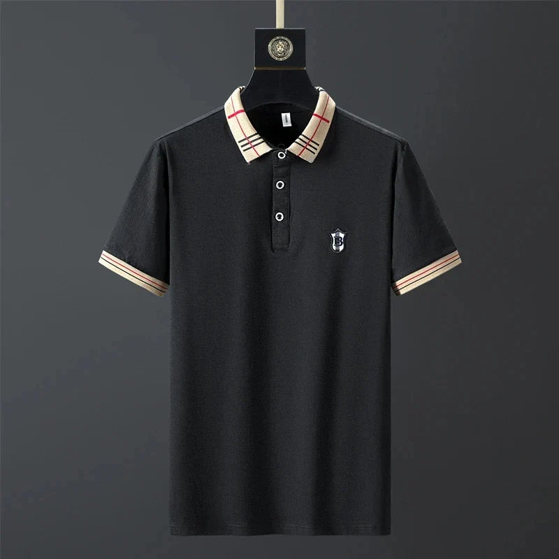 Men's Cotton Polo T-Shirt - Luxury Short Sleeve Summer Top