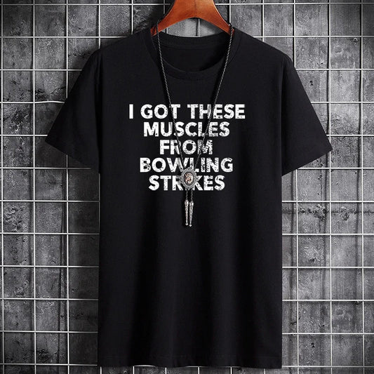 Summer Men's Cotton T-Shirt - Stylish Casual Print Tee