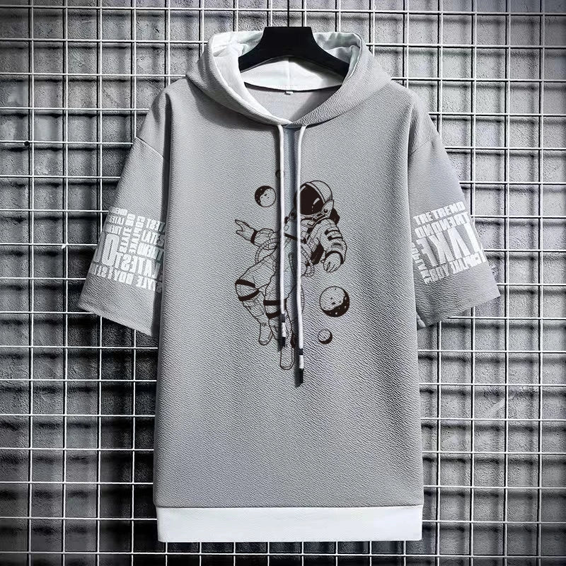 Men's Harajuku Winter T-Shirt - Hooded Trendy Streetwear