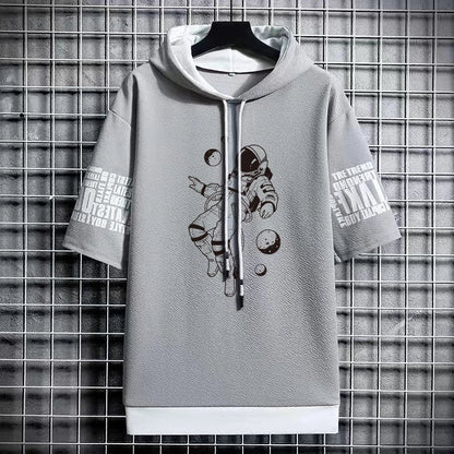 Men's Harajuku Winter T-Shirt - Hooded Trendy Streetwear